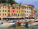 Portofino na pobřeží Ligurie je známé jako útočiště boháčů.