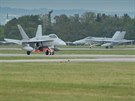 Finské stroje F/A-18 Hornet na Dnech NATO v Ostrav