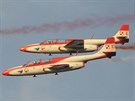 Polská skupina Bílo-ervené jiskry na proudových letounech TS-11 Iskra na...