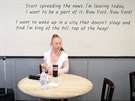 Model Madeline Stuart, who has Down's syndrome, sits in a restaurant in...