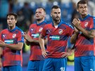 ZKLAMÁNÍ. Plzetí fotbalisté se louí s fanouky po remíze s CSKA Moskva....