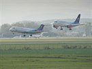 Slovenský Fokker a Airbus A319 na Dnech NATO v Ostrav