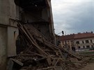 V Plzni se na rohu ulic Mikuláská a U Trati zítila ást domu. Pebýval v nm...