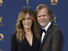 Felicity Huffmanová a William H. Macy na cenách Emmy (Los Angeles, 17. záí...