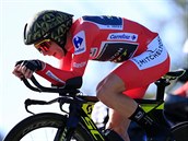 Britsk cyklista Simon Yates bhem asovky na Vuelt
