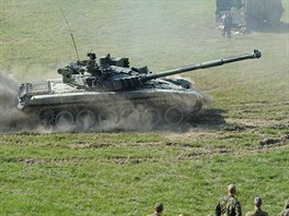 Tank T-72M4CZ bhem pprav na Dnech NATO v Ostrav
