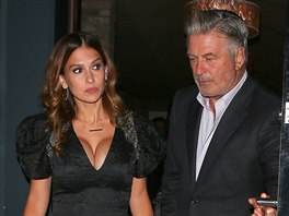 West Hollywood, CA - Alec Baldwin, his wife Hilaria Baldwin were spotted...