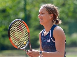 Tenistka Barbora Strýcová na druhém roníku Lány Open (2018)