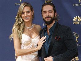 Heidi Klumová a Tom Kaulitz na cenách Emmy (Los Angeles, 17. záí 2018)