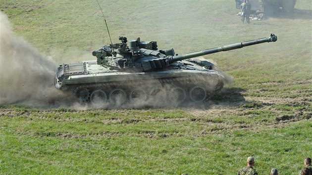 Tank T-72M4CZ bhem pprav na Dnech NATO v Ostrav