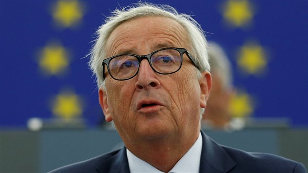 Předseda Evropské komise Jean-Claude Juncker před Evropským parlamentem (Štrasburk, 12.9.2018)