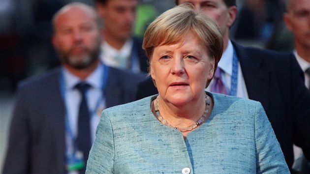Nmeck kanclka Angela Merkelov na neoficilnm summitu Evropsk unie v Salzburku (19. z 2018)