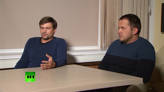 Muži se stejnými jmény (Petrov a Boširov) ve čtvrtek v rozhovoru v ruské televizi RT