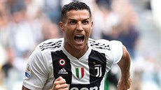 Cristiano Ronaldo slaví svj první gól v dresu Juventusu, hvzdný Portugalec se...