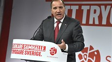 védský premiér a pedseda sociální demokracie Stefan Löfven (9. záí 2018)