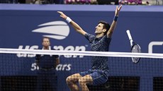 Novak Djokovi promnil mebol ve finále US open.