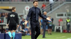 Mauricio Pochettino, trenér Tottenhamu, během utkání Ligy mistrů na Interu...