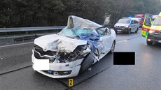 Nehoda z 83. kilometru dálnice D1 skonila tragicky. Osobní vz narazil zezadu...