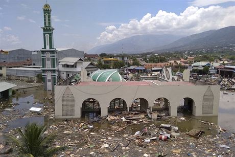 Srie zemtesen zashla indonsk ostrov Sulawesi, vyvolalo asi dvoumetrovou...