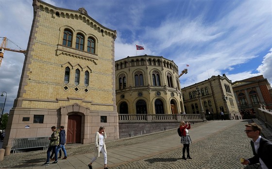 Norský parlament v Oslu.