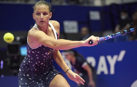 Karolína Plíšková ve čtvrtfinále turnaje v Tokiu.
