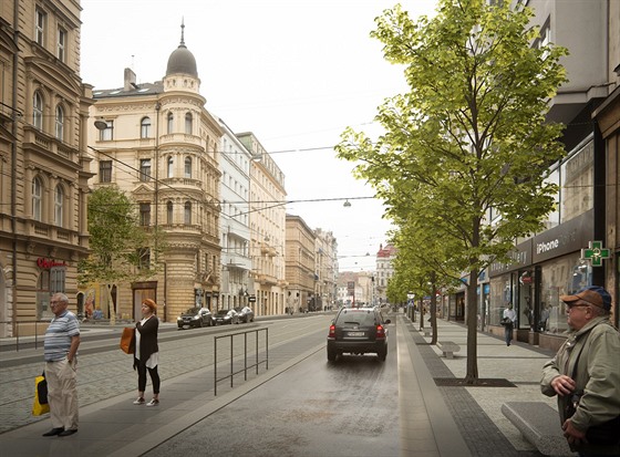 Pemna Revoluní ulice podle návrhu IPRu