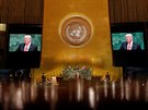 Americký prezident Donald Trump promluvil na zasedání Valného shromádní OSN...