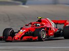 Kimi Raikkonen z Ferrari bhem kvalifikace na Velkou cenu Ruska.