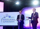 Moderátory Primátorské volební superdebaty jsou Vladimír Vokál a Jaroslav...