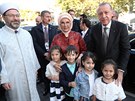 Turecký prezident Recep Tayyip Erdogan v Kolín nad Rýnem slavnostn otevel...