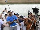 Tiger Woods ve tetím kole turnaje Tour Championship.