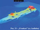 Vrak tankeru Franken leí v Gdaské zátoce.
