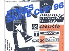 Pozvnka na skateboardov zvody v Hradci Krlov v roce 1996