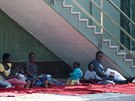 Afrití migranti se vylodili ve panlské Malaze (22. záí 2018)