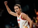 panlská basketbalistka Queralt Casasová se raduje bhem semifinále...