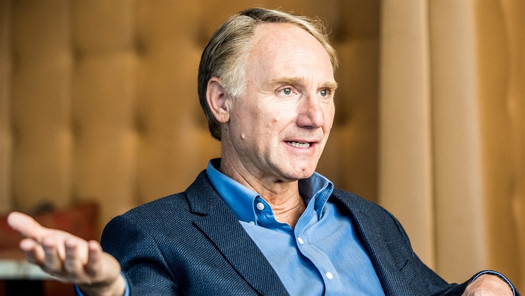 Spisovatel Dan Brown v Praze (18. zá�í 2018)