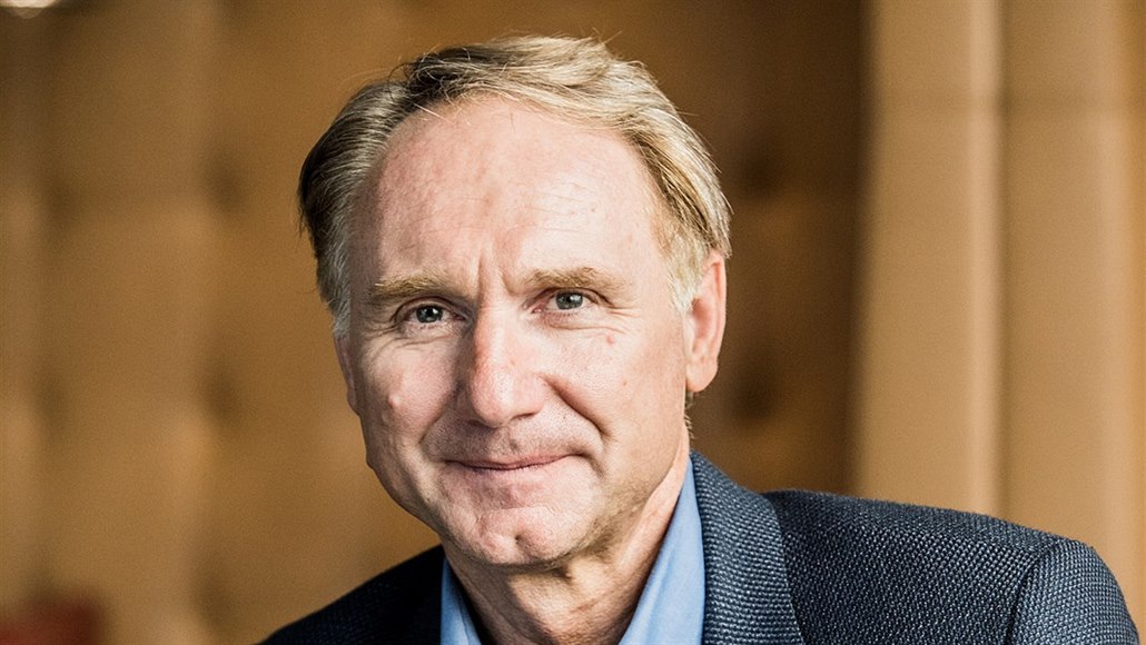 Spisovatel Dan Brown v Praze (18. zá�í 2018)