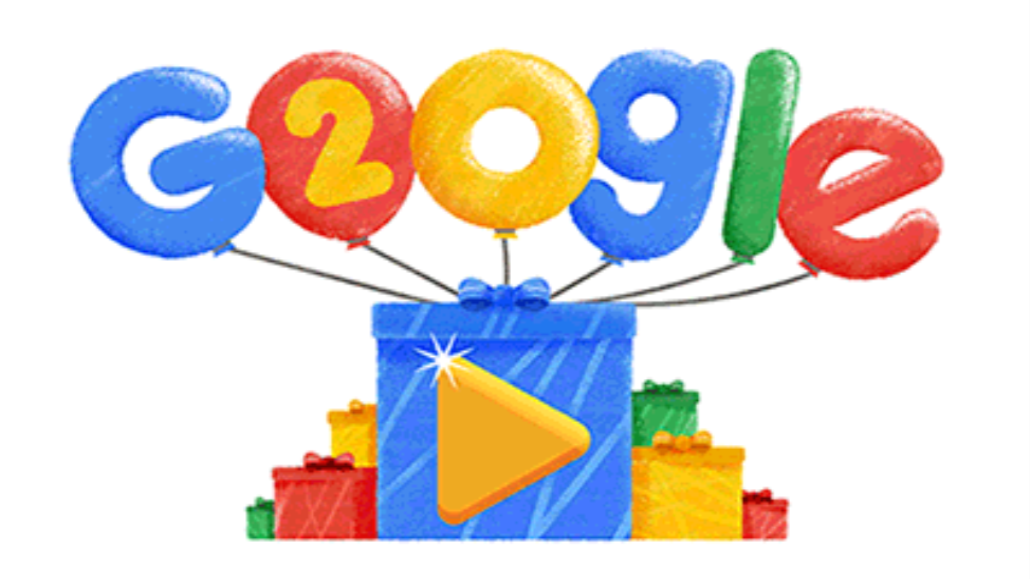 Google dnes slaví 20. narozeniny