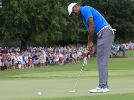 Tiger Woods ve tetm kole turnaje Tour Championship.
