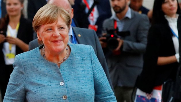 Nmeck kanclka Angela Merkelov na neformlnm summitu EU v Salcburku (20. z 2018)