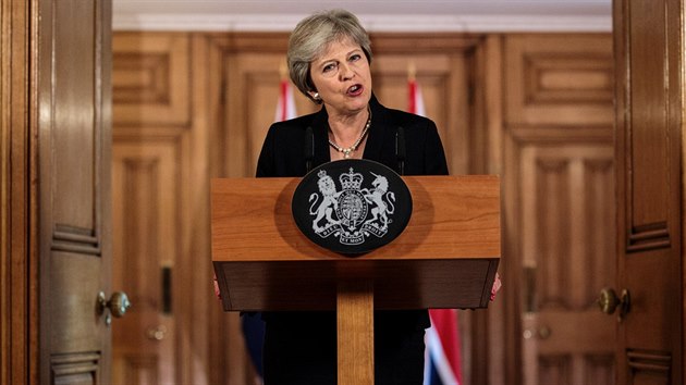 Britsk premirka Theresa Mayov reaguje na vsledky summitu v Salcburku (21. z 2018)