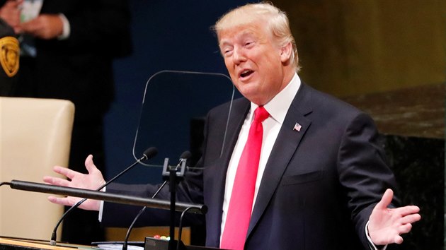 Americk prezident Donald Trump promluvil na zasedn Valnho shromdn OSN (25. z 2018)
