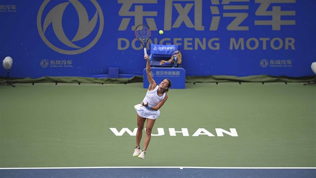 Barbora Strcov na turnaji Wu-chanu.