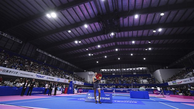 Tenistka Karolína Plíšková slaví v Tokiu jedenáctý titul na okruhu WTA.