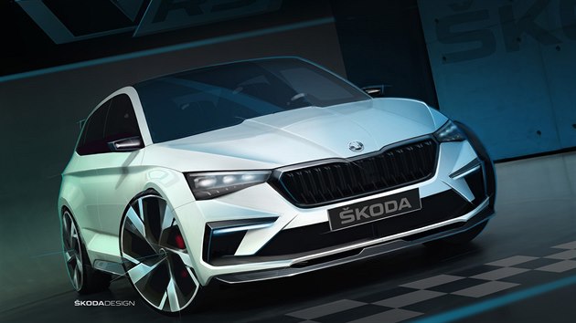 Skica konceptu Škoda Vision RS