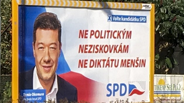Billboard SPD v Chrudimi vyprovokoval vznik iniciativy s nzvem tve v Chrudimi nechceme