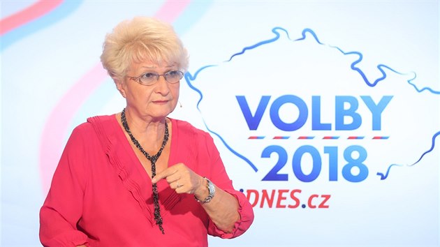 Milada Emmerová v diskusním pořadu iDNES.cz Rozstřel. (27. září 2018)
