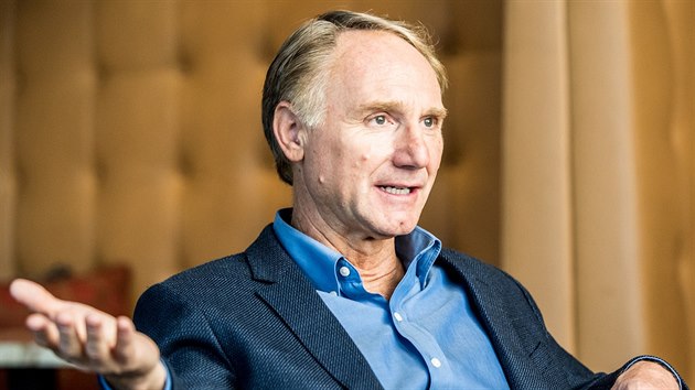 Spisovatel Dan Brown v Praze (18. z 2018)