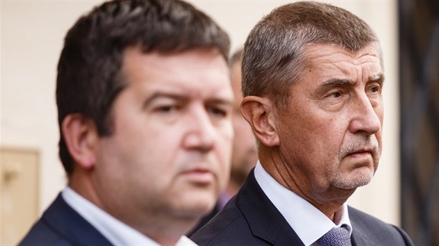 Premir Andrej Babi a ministr vnitra Jan Hamek po setkn s europoslankyn Michaelou ojdrovou