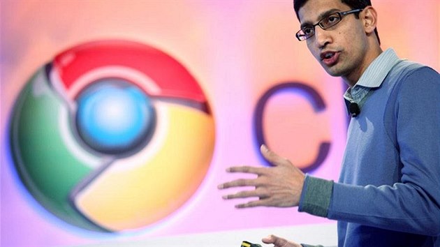 Sundar Pichai, šéf společnosti Google od roku 2015 (zde na fotce z roku 2013, kdy pracoval na Chrome OS)